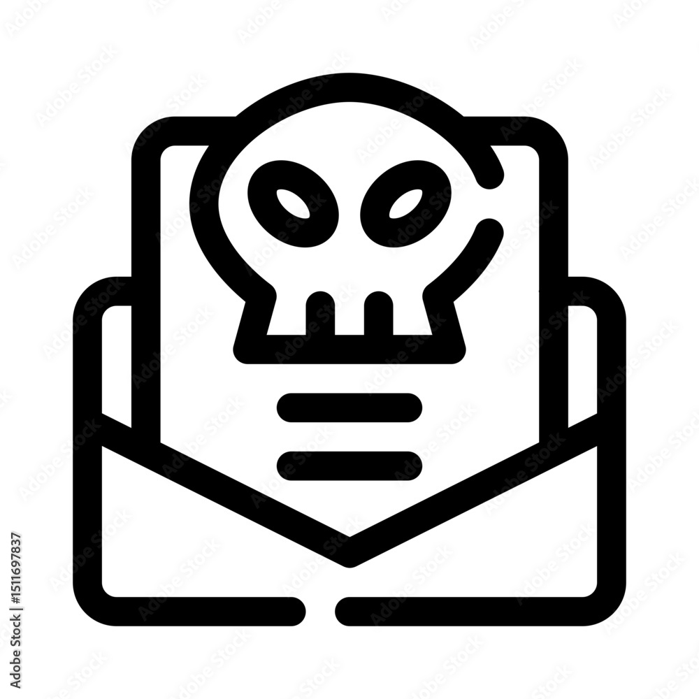 Online Blackmail line icon Online Blackmail line icon