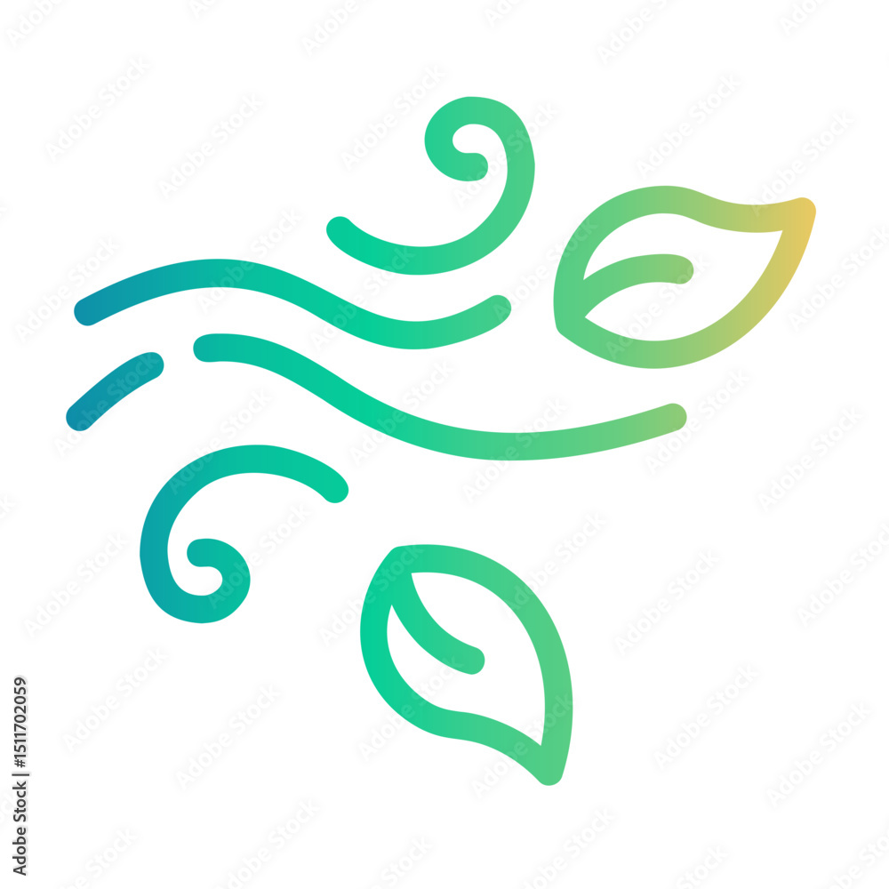 Fototapeta premium autumn Line Gradient Icon