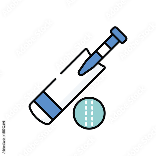 Cricket vector icon stock illustration 