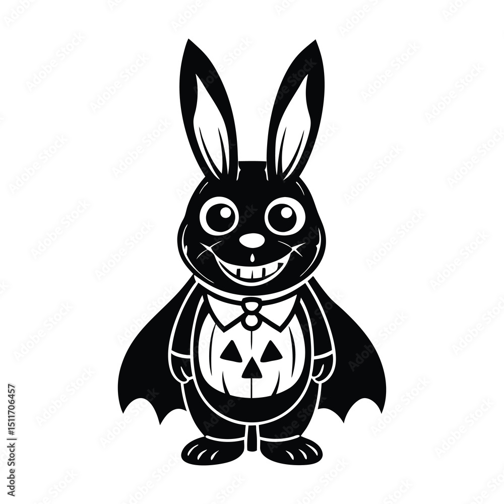 Fototapeta premium Halloween rabbit Svg