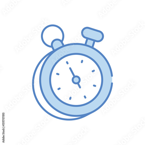 Stopwatch vector icon stock illustration
