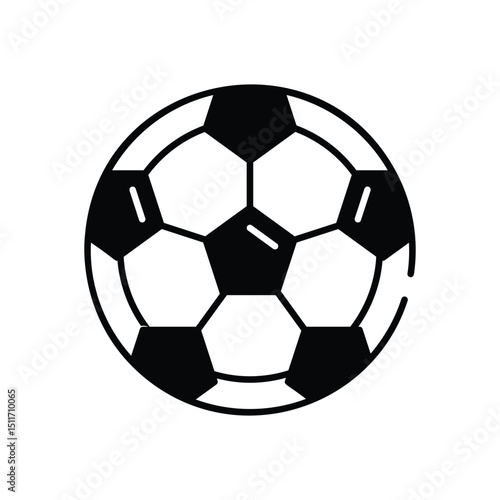 Football vector icon stock illustration