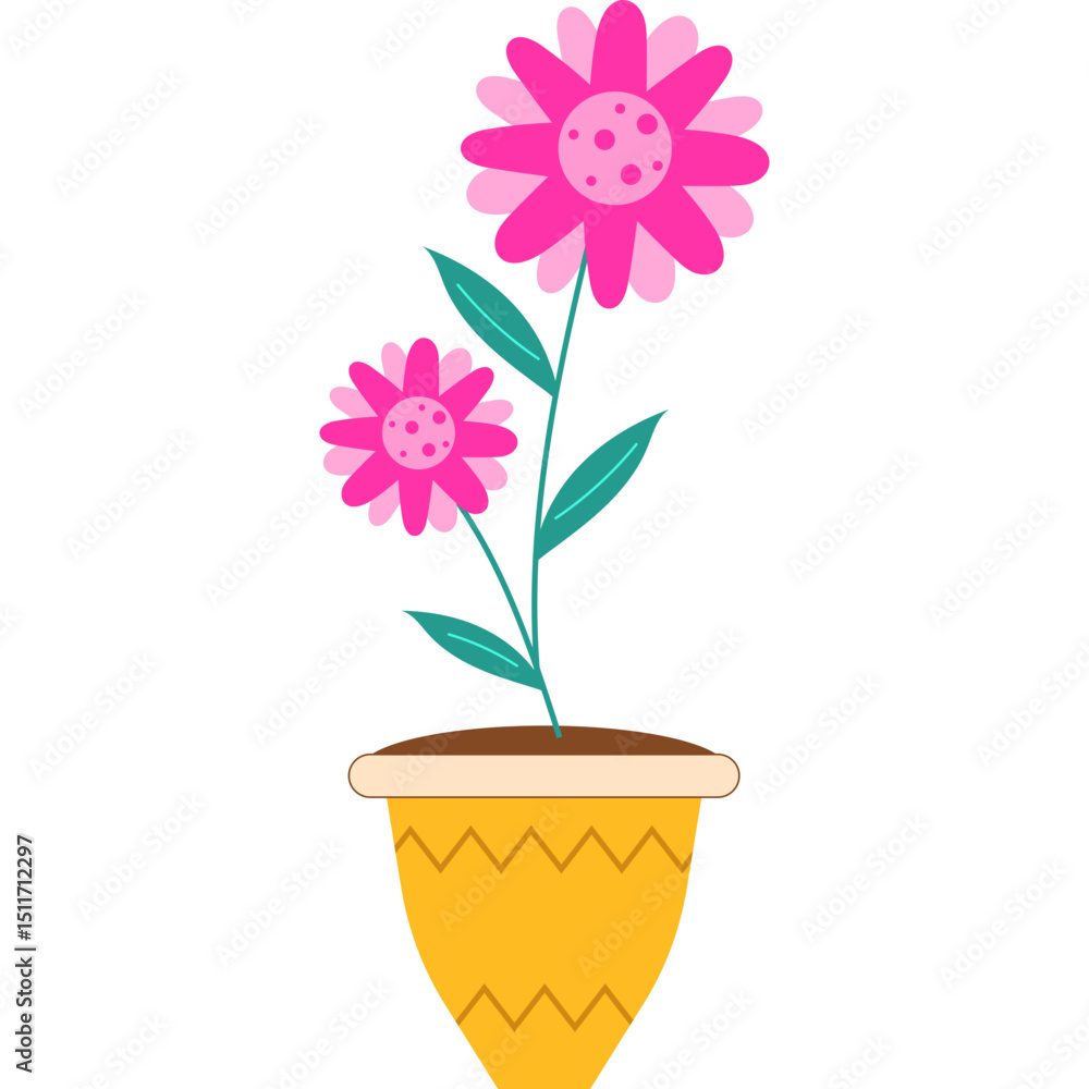 Naklejka premium Spring Flower Illustration