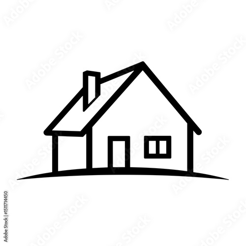 Stylized home illustration with roof insulation symbol, clarity concept