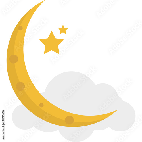 Space Moon Illustration