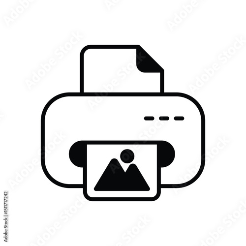 Print icon vector 
