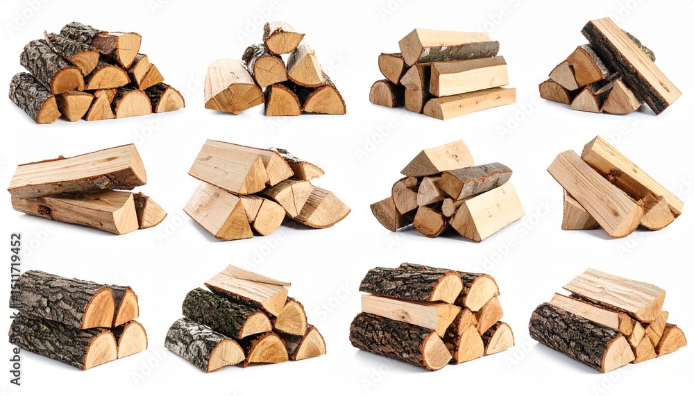 custom made wallpaper toronto digitalFirewood isolated on white background