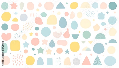 Abstract colorful shapes background