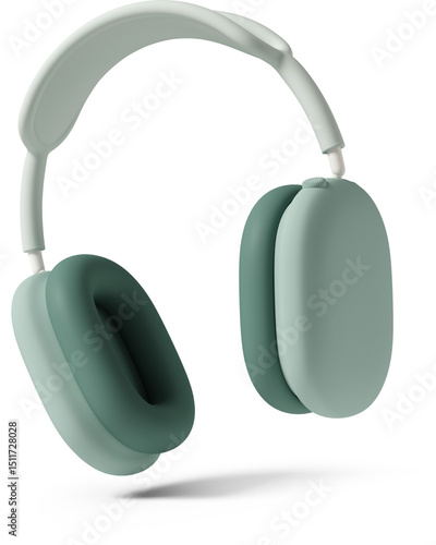 Obraz na płótnie airpods max green