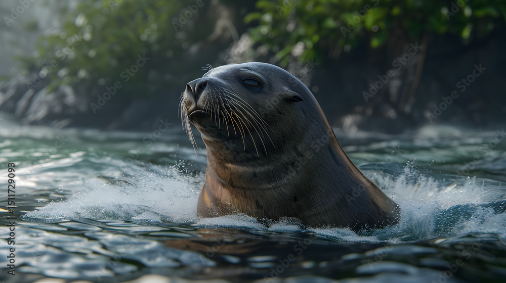 Obraz premium Seal in nature