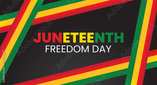 Juneteenth Freedom Day. Black History Background