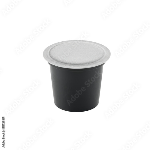 Ultra realistic UHD photo of a K-Cup style coffee pod, standalone full object with clear contours and no shadows, isolated on a plain transparent background, perfect for product advertising.