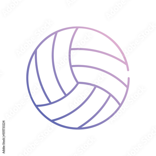 Volleyball vector icon stock illustration