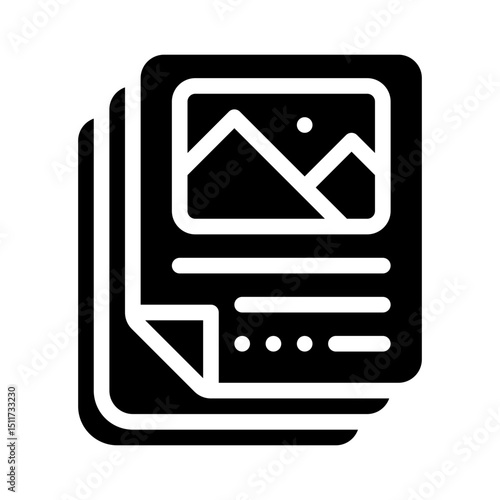 document image glyph icon