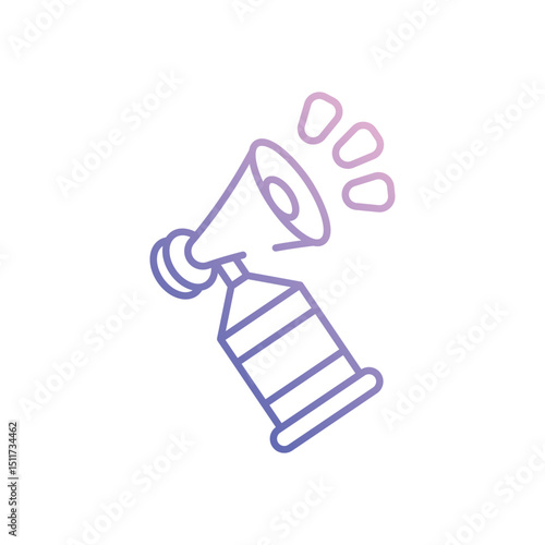 Air Horn vector icon stock illustration 