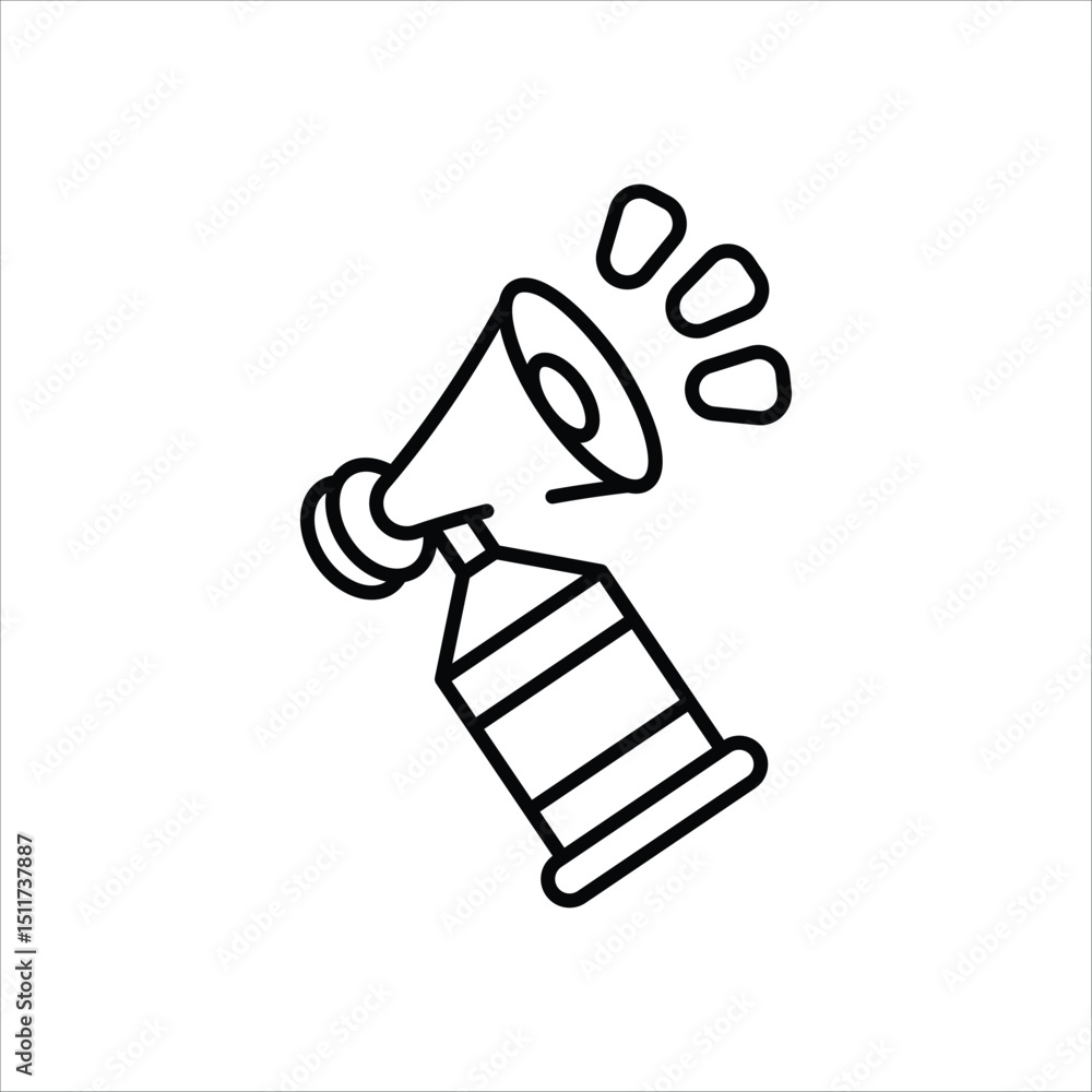 Air Horn vector icon stock illustration Air Horn vector icon stock illustration