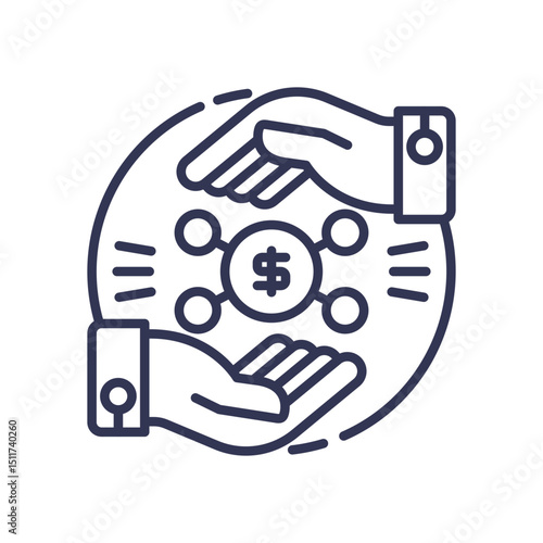 Hands surrounding a dollar symbol, representing financial protection and lead management.