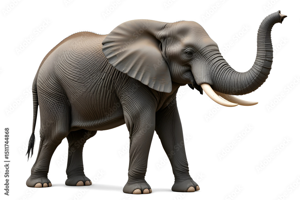 Fototapeta premium elephant isolated on white