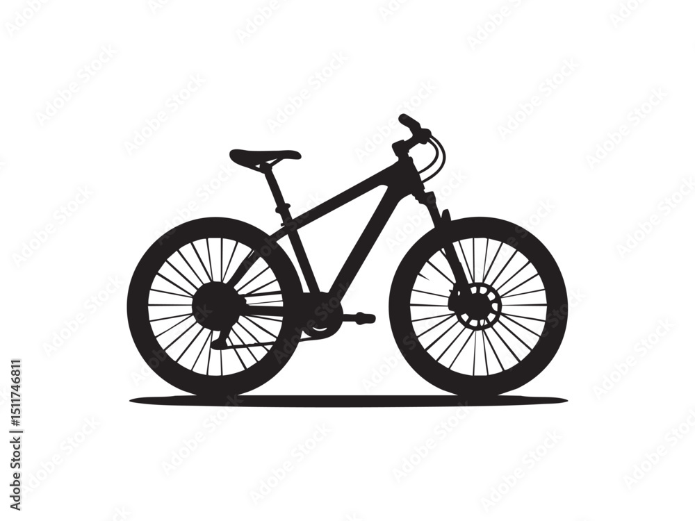 Bicycle Silhouette at Sunset – Outdoor Adventure and Freedom Concept. Bicycle Silhouette at Sunset – Outdoor Adventure and Freedom Concept.