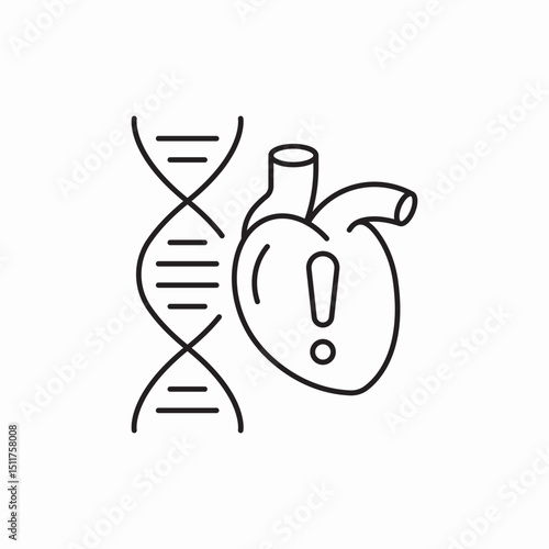 dna genetics science icon vector sign