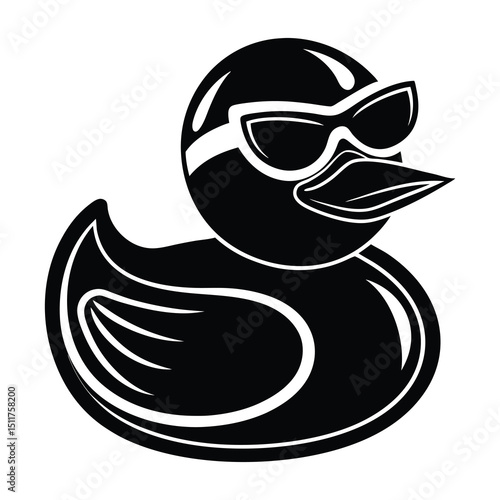 Duck With Sunglasses Svg