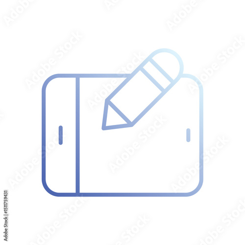 Graphics Tablet icon vector 