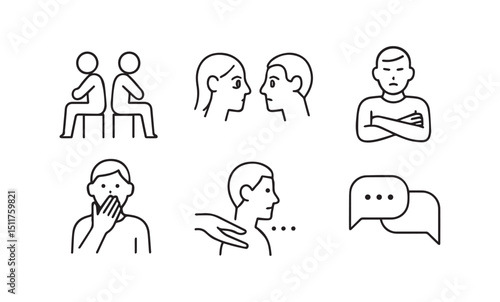 Communication and Conflict Resolution: Line Art Icons for Understanding Interaction