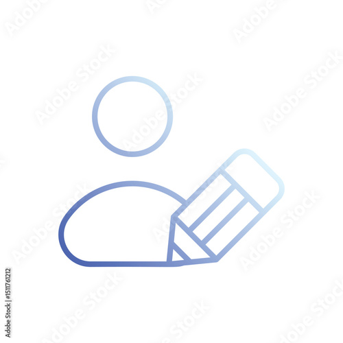 Contributor icon vector 