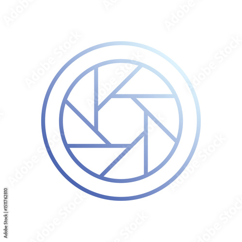 Shutter icon vector 