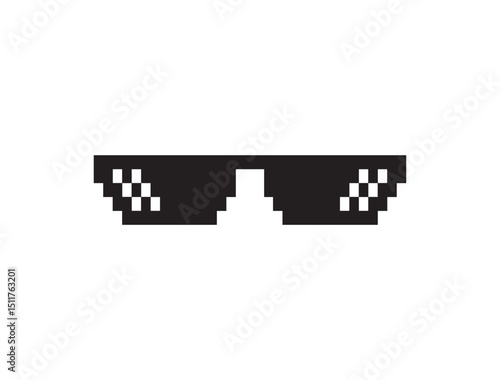 pixel black sunglasses