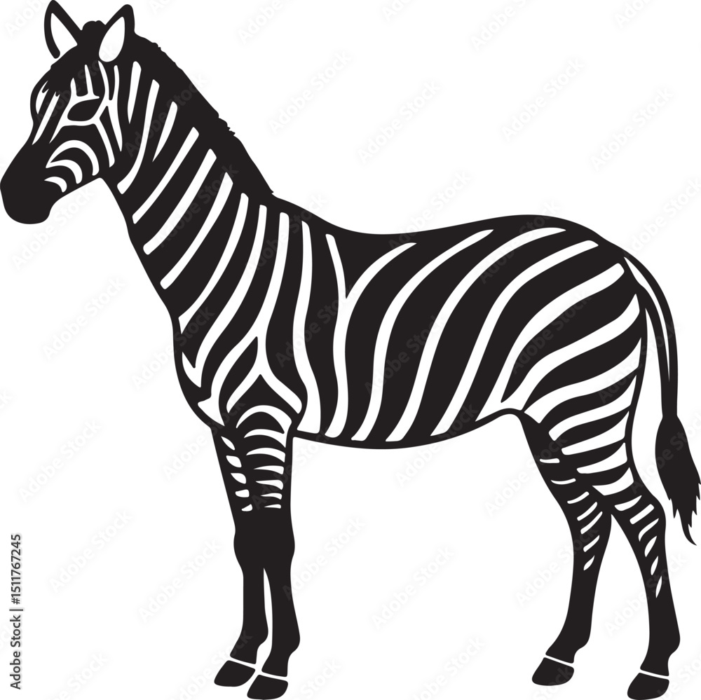 Fototapeta premium zebra vector illustration