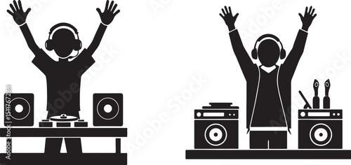 DJ silhouette