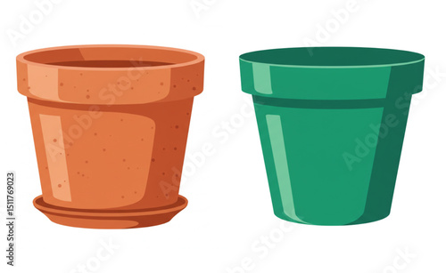 Gardening Essentials Two Scalable Flower Pots Design for Planting Projects and Home Decor