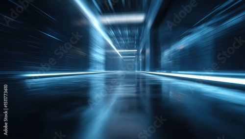 Futuristic Neon Corridor