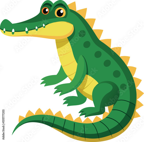 crocodile icon on transparent background 