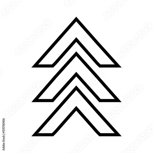 Up arrow vector web icon. Scroll illustration sign. Direction symbol. Arrow logo. Up web symbol.