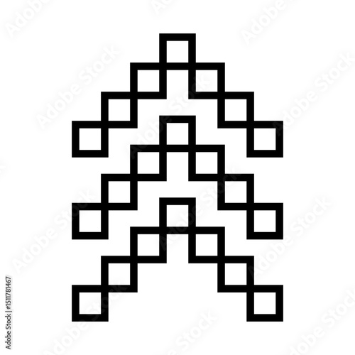Up arrow vector web icon. Scroll illustration sign. Direction symbol. Arrow logo. Up web symbol.