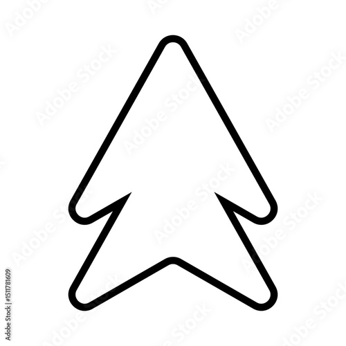 Up arrow vector web icon. Scroll illustration sign. Direction symbol. Arrow logo. Up web symbol.