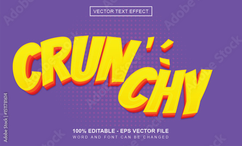 Editable Crunchy text effect