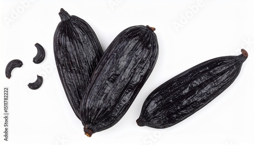 Wallpaper Mural Tonka bean isolated on white background Torontodigital.ca