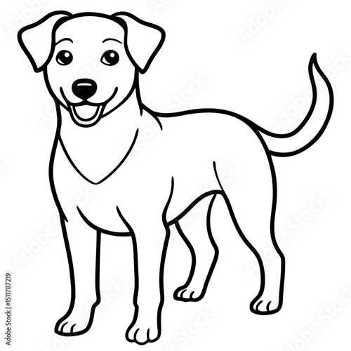 dog with floppy ears full view