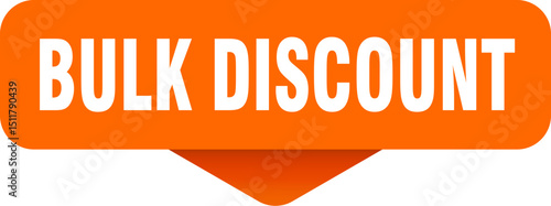 bulk discount sticker. bulk discount sign on transparent background