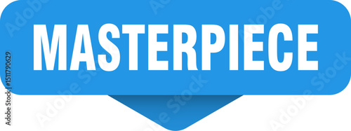 masterpiece sticker. masterpiece sign on transparent background