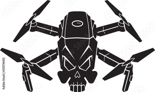Skull formed fpv Unmanned aerial vehicle kamikaze drone