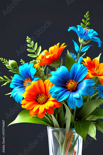 colorful flowers background