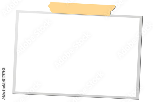 vector photo card with scotch