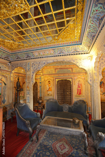 Interior of Ki Haveli or Merchant's House, Jaisalmer, Rajasthan, India