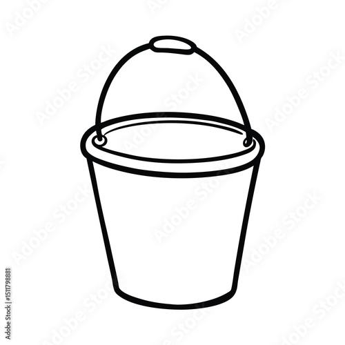 hand drawn bucket object
