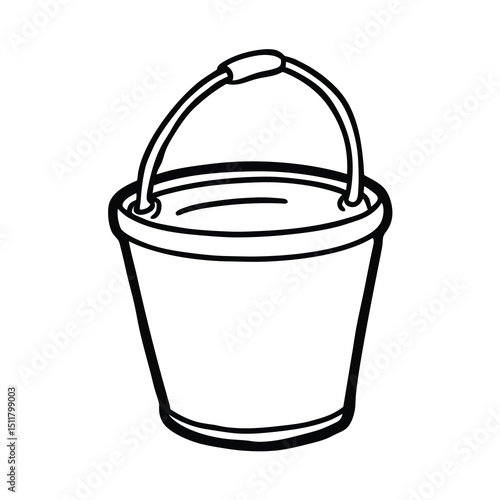 hand drawn bucket object