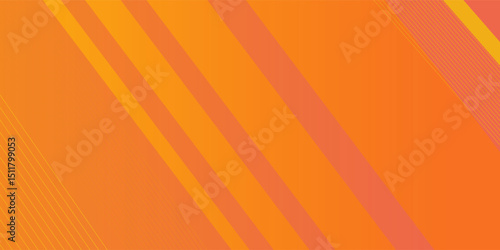 Orange abstract background with geometric shape. Modern gradient diagonal rounded lines. Dynamic shapes.eps10